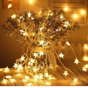 Metal star light (9 led light), golden color light, Diwali deoration light, indoor decoration light, outdoor decoration light