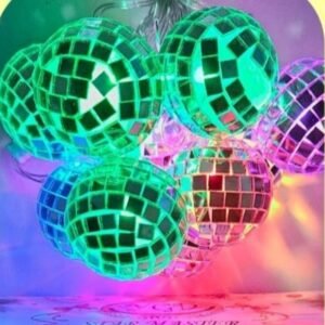 Disco ball string light , mulicolour light (10 pcs disco ball) diwali light
