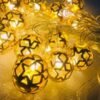 Metal round shape ball (9 led light) Diwali light