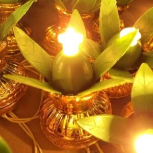 Kalash diwali light, Golden kalash light, Diwali decoration light, Fancy light for indoor and outdoor ( 21 klash led light)